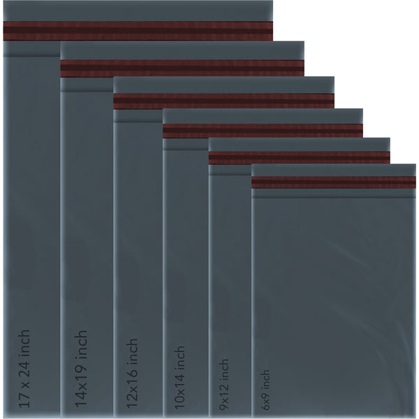 Mailing Bags Strong Grey Grip Self Seal Plastic Poly Bag Postage UK - TradeNRG UK